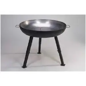 Table à thé ronde en acier robuste de 32 pouces pour l'extérieur du jardin Gril de cuisson Grand foyer - Product Image 1