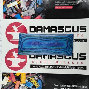 Caribbean Wave Dollar <b>Sheet</b> Knife Scales Stunning Blue Turquoise <b>Laminated</b> Resin Wood Handle Blanks Pair for Custom Knife making - Product Image 2