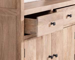 Sarah country house style <b>sideboard</b> 180 cm in mango wood - Product Image 6