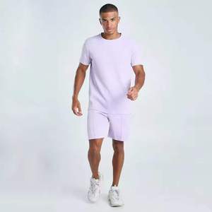 Conjunto de Pantalones Cortos Duraderos para el Hogar, Estilo Casual, Dos Piezas, Algodón, Diseño de Cintura Alta, Camiseta de Manga Corta - Product Image 3