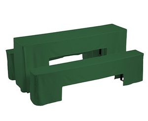 Juego de funda de mesa elástica y funda de banco de spandex <span class=keywords><strong>para</strong></span> fiesta al aire libre, festival, celebración navideña - Product Image 3