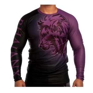 Protège-éruption BJJ sublimé sur mesure pour adultes chemise de Compression en polyester Spandex de haute qualité pour MMA formation protège-éruption - Product Image 5