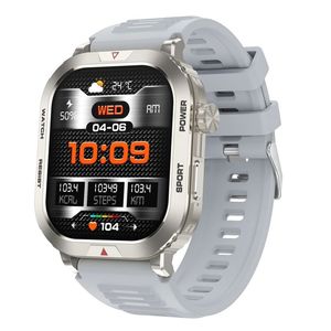 Montre connectée Sower ZW66, écran carré de 2.01 pouces, étanche IP68, moniteur de fréquence cardiaque, moniteur d'activité physique, pour Android IOS - Product Image 1