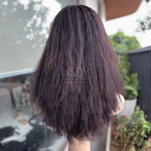 Peluca con Cierre de Encaje de Alta Calidad, Cabello Súper Doble, Textura Yaki Lisa, Color Natural, Pelucas de Cabello Humano Vietnamita - Product Image 6