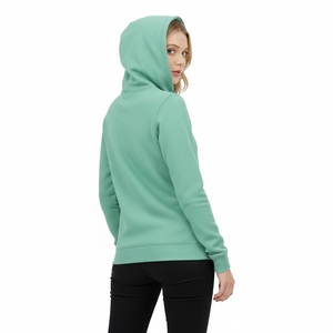 Sudadera con Capucha Verde Cian para Impresión Personalizada, Calidad Premium, Corte Ajustado, Sudadera para Mujer, Estilo Athleisure, Tejido de Alta Densidad - Product Image 2
