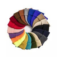 Gorro de lana 100% en 60 colores, bordado de logotipo personalizado del fabricante, gorros de punto de invierno de excelente calidad a precio barato