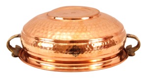 IndianArtVilla Olla de diseño martillado de cobre puro con revestimiento de estaño, utensilios de cocina y vajilla-Marrón - Product Image 3