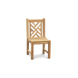 Mobilier d'extérieur en bois de teck de style moderne Chaise à dossier croisé pour hôtels de luxe Villas pour jardin, parc, terrasse, salle à manger, salon - Product Image 1