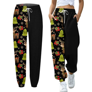 Pantalones de Mujer, Pantalones Deportivos de Forro Polar de Alta Gama, Cintura Alta, Pierna Ancha, Rectos, Resistentes al Viento, Ropa Casual - Product Image 5