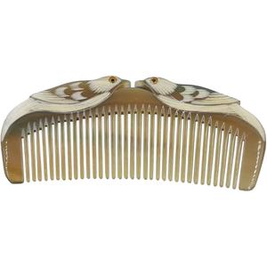 Peine de cuerno de baffulo de calidad superior peine de cuerno de buey de vaca natural peine hecho a mano todos los tamaños de ágata - Product Image 2