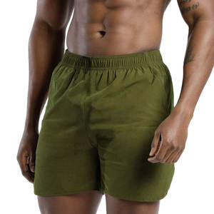 Shorts de sport personnalisés pour hommes, style urbain, en toile écologique, respirants, séchage rapide, taille mi-haute, fermeture élastique, couleur unie - Product Image 3