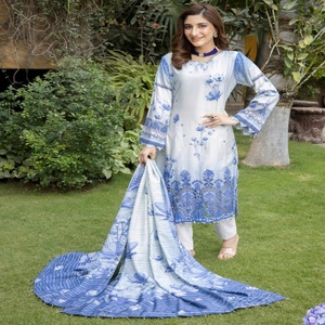 <b>Eid</b> <b>Dresses</b> Heavy Party <b>Dresses</b> <b>for</b> Women with Embroidered Chiffon Three Piece Punjabi Suits by Dr Haris Vol SASHA <b>Long</b> Maxi - Product Image 1