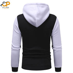 2022 personnalisé conçu hommes fermeture éclair à capuche haute qualité polaire vêtement solide plaine teint Technique en gros bas prix pour l'hiver - Product Image 2