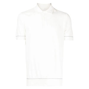 Logo personnalisé OEM imprimé hommes 100% coton pour Polo T-Shirt décontracté à manches courtes Stretch-Jersey avec revers motif solide - Product Image 5
