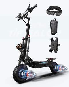 Série de scooters électriques pour adultes, double entraînement, moteur 5600W, vitesse maximale 50 mph, 50 à 60 miles, pneus tout-terrain, siège amovible - Product Image 3