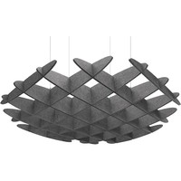 Awan Plafon Akustik Modern Persegi |   CNC Precision PET Felt untuk Desain Restoran dengan Grid Plafon