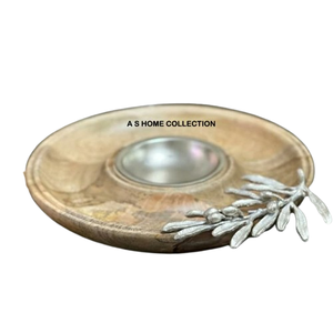 Accueil Fournitures pour hôtels et restaurants Vaisselle en bois arrondie de designer Bol pour table Bol de service et de nourriture - Product Image 1