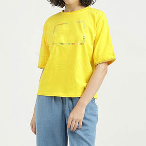 Camiseta extragrande para mujer más vendida, ropa de moda de corte holgado para verano para uso en exteriores - Product Image 5