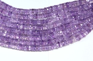 Cuentas de neumático facetadas de amatista, cuentas de piedras preciosas, forma de botón, cuentas de amatista púrpura Natural, 4x5mm, 16 pulgadas, fabricación de joyas - Product Image 5