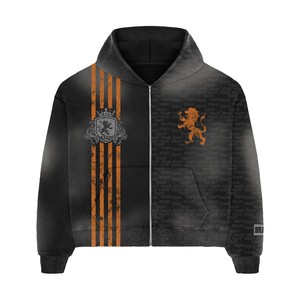 ชุดวอร์มของผู้ชายผ้าซักลายกรดสไตล์วินเทจผ้าเกล็ดปลาน้ำหนัก500 GSM ชุดขนาดใหญ่พิเศษพิมพ์ลายได้ตามต้องการ - Product Image 4