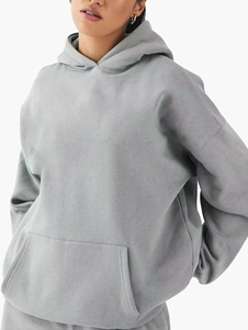 Conjunto de Sudadera con Capucha y Pantalones Cortos para Mujer, Ropa Casual Moderna, Tejido de Lona Transpirable, por Encima de la Rodilla, Atuendo de Verano - Product Image 2