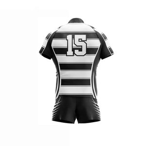 Ropa deportiva de poliéster 100% más vendida de calidad superior Uniforme de rugby para adultos Estilo de conjuntos transpirables - Product Image 5
