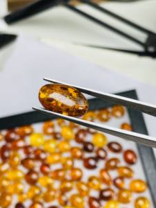 Piedras preciosas sueltas de ámbar natural Golden Glow, 303 quilates, lote de buena calidad, excelente brillo, perfecto para fabricación y pulido a precio económico - Product Image 3