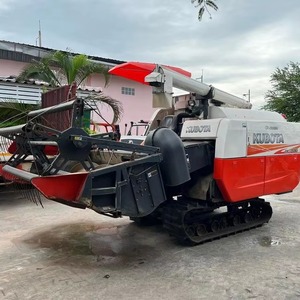 Mini Combine <b>Harvester</b> Red Gear Drive High Productivity <b>Corn</b> Harvesting Machine 4000mm Working Width 3000KG - Product Image 1