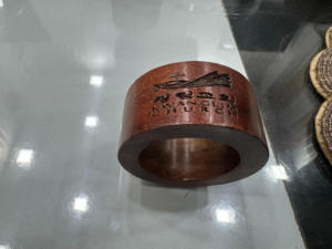 Ronds de serviette en bois fabriqués à la main Design écologique unique pour les mariages et les tables à manger Vente en gros de l'Inde - Product Image 2