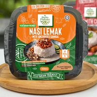 Comida Vegetariana a Base de Plantas, Hot Pot de Pollo Kapitan, Picante y Dulce, Cocida, Autocalentable, Instantánea, Lista para Comer, Envasada al Vacío, para Niños