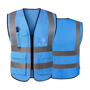 Gilet de sécurité haute visibilité avertissement de construction haute visibilité travail vêtements réfléchissants signal équipement de sécurité gilet réfléchissant - Product Image 4