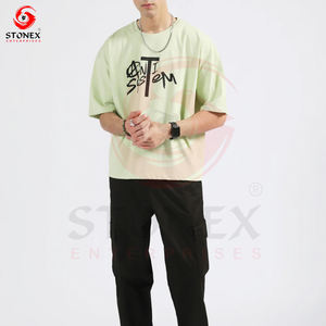 T-shirts streetwear surdimensionnés personnalisés T-shirt Boxy à épaules tombantes pour unisexe - Product Image 5