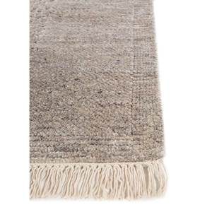 พรมขนสัตว์ถักมือสีเบจและสีน้ำตาล AKWT-1024 สำหรับห้องนั่งเล่น ห้องโถง ทางเดินในบ้าน - พรมปูพื้นทรงสี่เหลี่ยมแบบจิ๊กซอว์ - Product Image 4