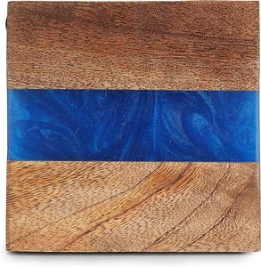 Wood <b>Epoxy</b> <b>Table</b> Coaster Durable and Stylish Mats & Pads for <b>Table</b> Protection for Wedding - Product Image 1