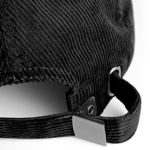 100% haute qualité coton noir velours côtelé matériel hommes 5 panneaux casquette de Baseball avec fonction imperméable 3D broderie Logo Design - Product Image 4