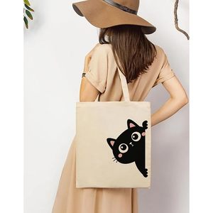 Bolsas de Lona de Algodón Felix Cat con Cierre de Cremallera - Product Image 3