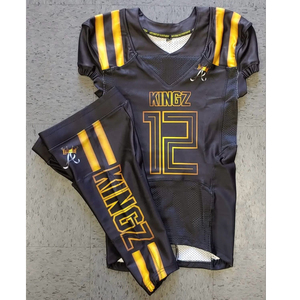 Tu propia camiseta de fútbol americano Nuevo diseño Uniforme de fútbol americano Servicio OEM Uniforme de fútbol americano para hombres - Product Image 6