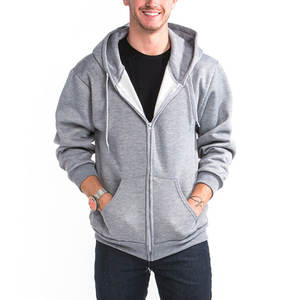 Colores vibrantes Unisex 100% algodón cremallera hasta hombres sudaderas con capucha venta al por mayor precio bajo logotipo personalizado hombres sudaderas con capucha transpirables hombres sudaderas con capucha nuevo - Product Image 5