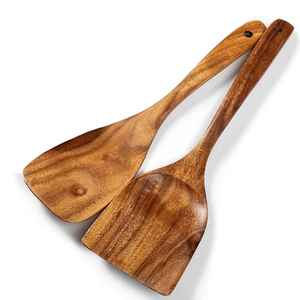 Cuchara de Bambú de Madera Natural de Alta Calidad y Duradera de 10 Pulgadas para Sopa, Postre, Comida para Niños, Venta al por Mayor - Product Image 5