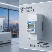Compteur d'énergie électronique Chint DDSU666 monophasé à montage sur rail, affichage numérique 0,25-0,5(60)A, communication RS485, compatible IoT
