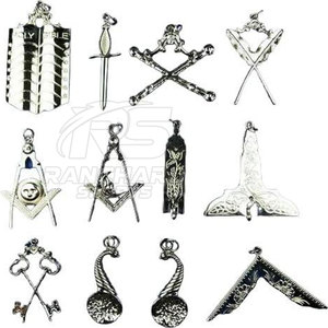 Collier maçonnique haut de gamme avec ensemble de bijoux pour les cérémonies maçonniques, collier et ensemble de bijoux maçonniques personnalisés - Product Image 4