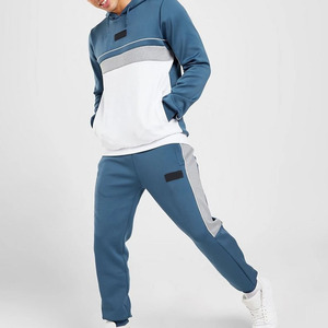 Chándales personalizados para entrenamiento al aire libre, conjunto de joggers y sudaderas con capucha para hombres, chándales de algodón de primera calidad para hombres - Product Image 4