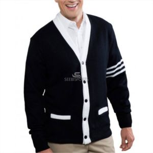 Men <b>Buttons</b> <b>Cardigan</b> - Product Image 4