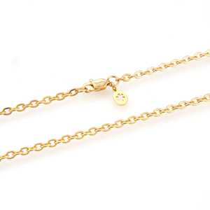 Cadena de Oro 14K, Eslabones Tipo Cuerda de 3MM, Bañada en Rodio Blanco y Amarillo, Joyería Religiosa y de Boda Moderna - Product Image 2