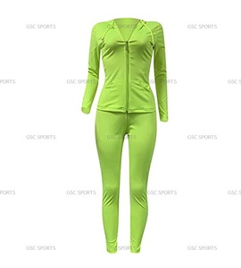 Venta al por mayor directo de fábrica de tallas grandes de las mujeres deportes chándal Jogging gimnasio entrenamiento sudaderas con capucha pantalones conjuntos precios baratos - Product Image 2