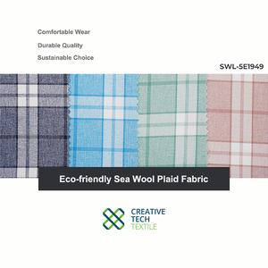 PET/poliéster de lana marina de polietileno reciclado sostenible, 57/43 para camisa de control de puerta de salida, UPF30 +,Q-Dry - Product Image 6