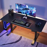 Bureau électrique à moteur unique pour le télétravail, certifié CE et RED, avec cadre de bureau intelligent réglable en hauteur pour ordinateur