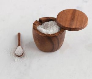 Nouvelle Collection 2025 Produit Sucrier en Bois Fait Main avec Cuillère Conception Admirable Forme et Taille Personnalisées Salière - Product Image 1