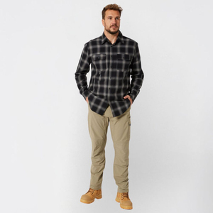 Camisa a cuadros de franela clásica personalizada para hombre, camisas informales de manga larga con botones, 2 bolsillos en el pecho, puños ajustables para hombre - Product Image 5