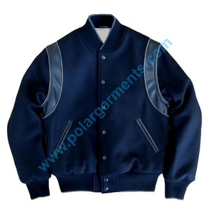 OEM Wholesale Blank Basic <b>Varsity</b> <b>Jacket</b> Trendy <b>Plain</b> <b>Varsity</b> <b>Jacket</b> Premium Quality No Embroidery Bulk Order for Schools Teams - Product Image 6